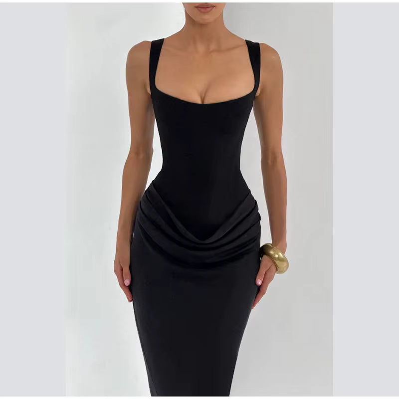 Vestido Mini Elegante com Laço e Bainha Plissada – Verão 2026