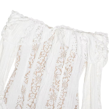 Vestido de Noite Suninheart com Manga Comprida e Renda – Luxo & Elegância 2026