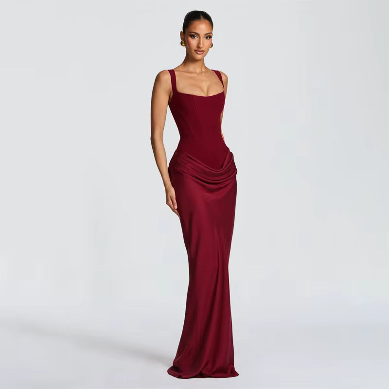 Vestido Mini Elegante com Laço e Bainha Plissada – Verão 2026