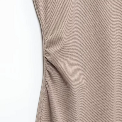 Vestido Camiseiro de Verão Slim Fit – Sofisticação Moderna com Botões Dourados